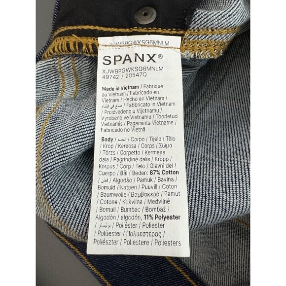 SPANX Navy Wide Leg Pants - Picture 12 of 14